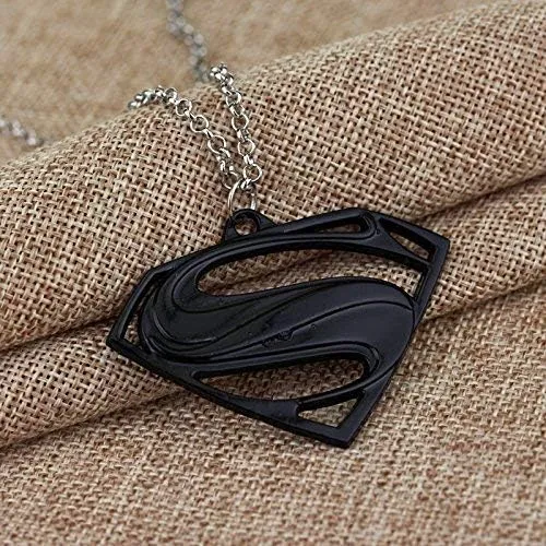 Yellow Chimes Necklaces Yellow Chimes Pendant for Men Black Men Pendant Superman Warner Bros Super Hero Hollywood Style Chain Pendant for Boys and Men