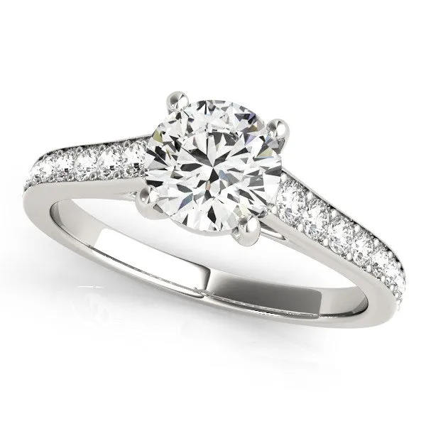 14K White Gold Graduated Single Row Round Diamond Engagement Ring 1 13 ct tw mayamila Rings 14K White Gold Graduated Single Row Round Diamond Engagement Ring 1 13 ct tw mayamila Rings