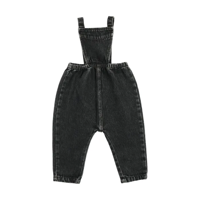 Analogie Denim Bib Overalls Black Denim Analogie Rings