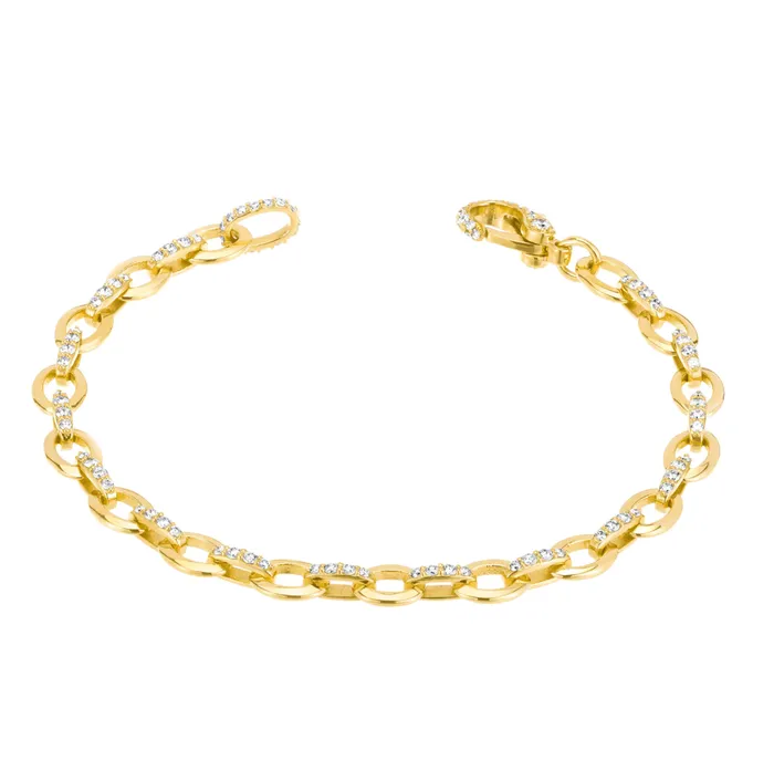 Carbon Hyde Bracelets Oval Link Bracelet