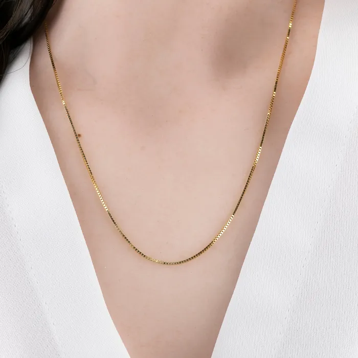 Envero Jewelry Necklaces Box Chain Necklcae Envero Jewelry Necklaces Box Chain Necklcae