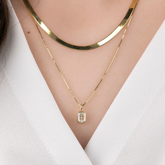 Envero Jewelry Necklaces Box Chain Necklcae Envero Jewelry Necklaces Box Chain Necklcae
