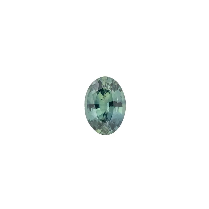Envero Jewelry Rings 087ct Oval Cut Blue Green Madagascar Sapphire SO489