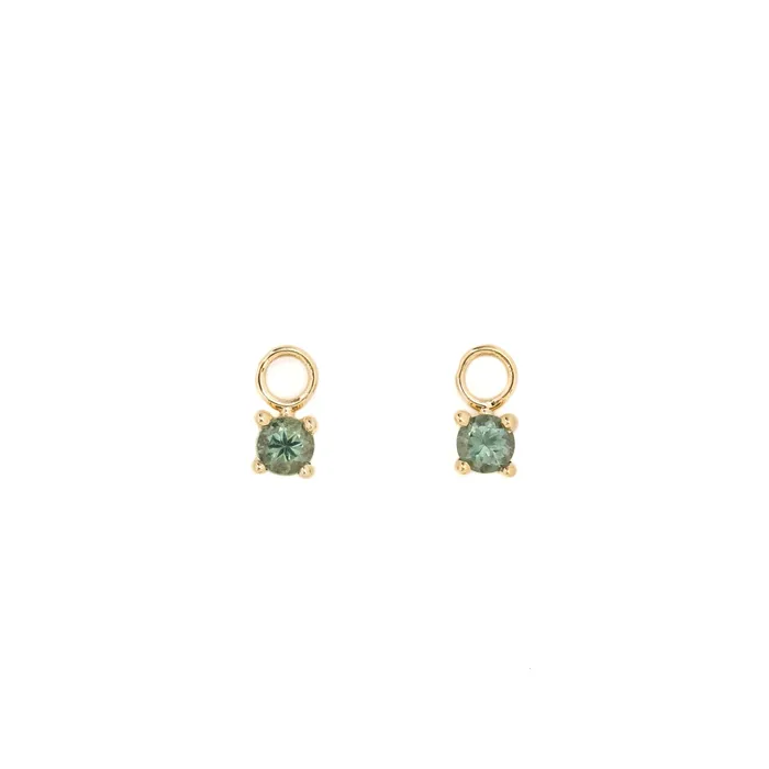 Hoop Charm Prong Setting Envero Jewelry Earrings Hoop Charm Prong Setting Envero Jewelry Earrings