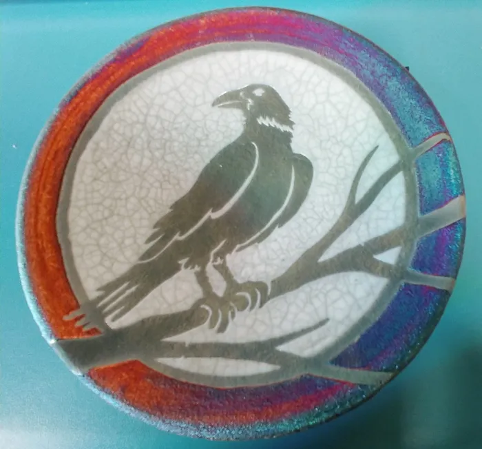 Raku Potteryworks Raku Small Silhouette Plate 5 Necklaces