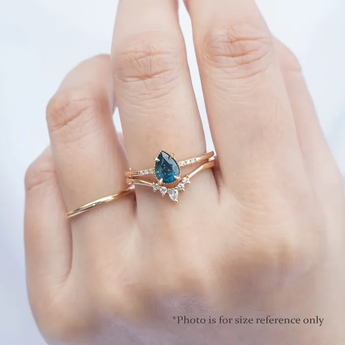 Rings Envero Jewelry Grace Ring 062ct Pear Cut Blue Montana Sapphire 14k White Gold One of a kind Rings Envero Jewelry Grace Ring 062ct Pear Cut Blue Montana Sapphire 14k White Gold One of a kind