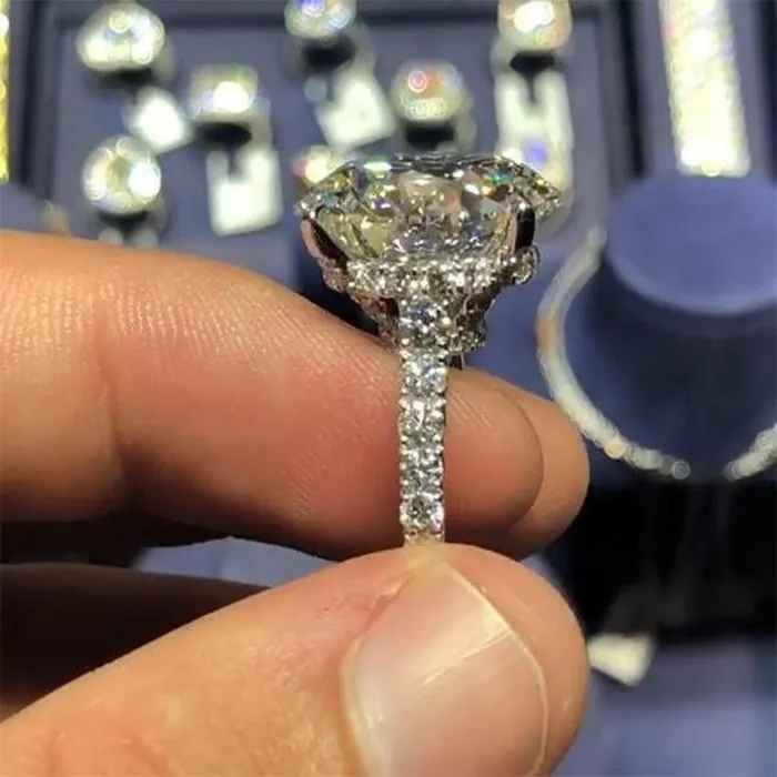 Rings Shineofidamond 80ct Sterling Silver Solitaire Engagement Ring Rings Shineofidamond 80ct Sterling Silver Solitaire Engagement Ring