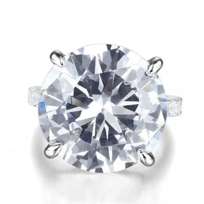 Rings Shineofidamond 80ct Sterling Silver Solitaire Engagement Ring Rings Shineofidamond 80ct Sterling Silver Solitaire Engagement Ring