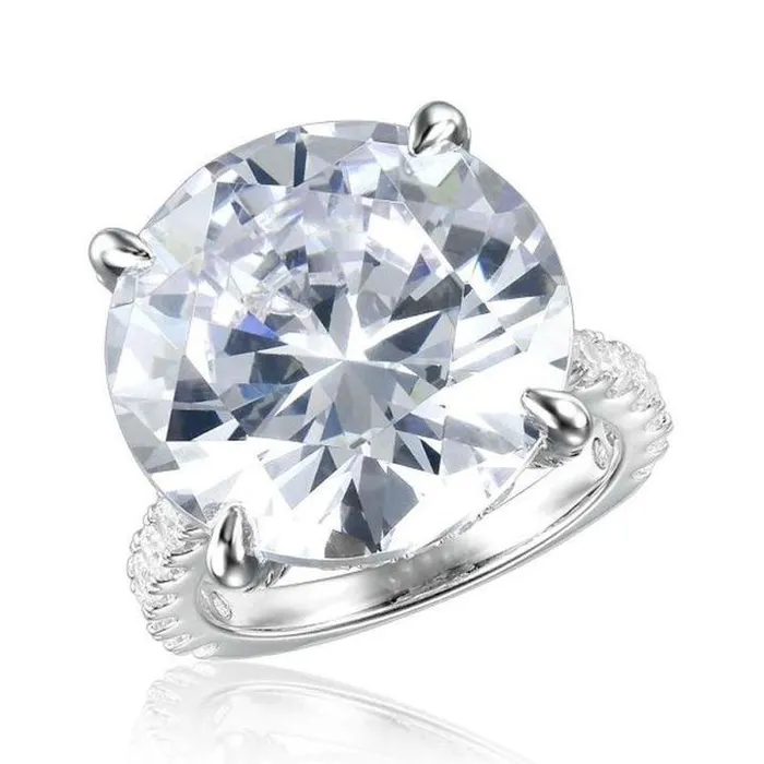 Rings Shineofidamond 80ct Sterling Silver Solitaire Engagement Ring Rings Shineofidamond 80ct Sterling Silver Solitaire Engagement Ring
