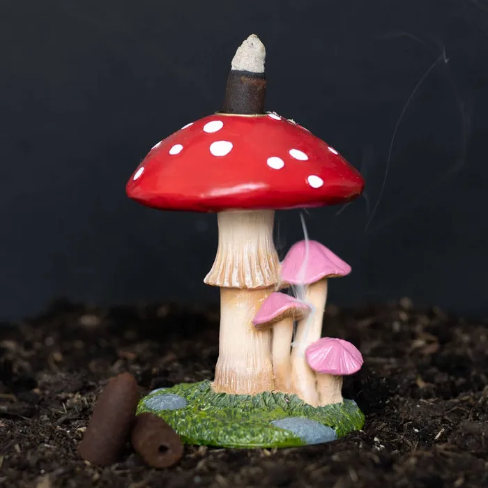 Something Different Wholesale Earrings Mushroom Backflow Incense Burner