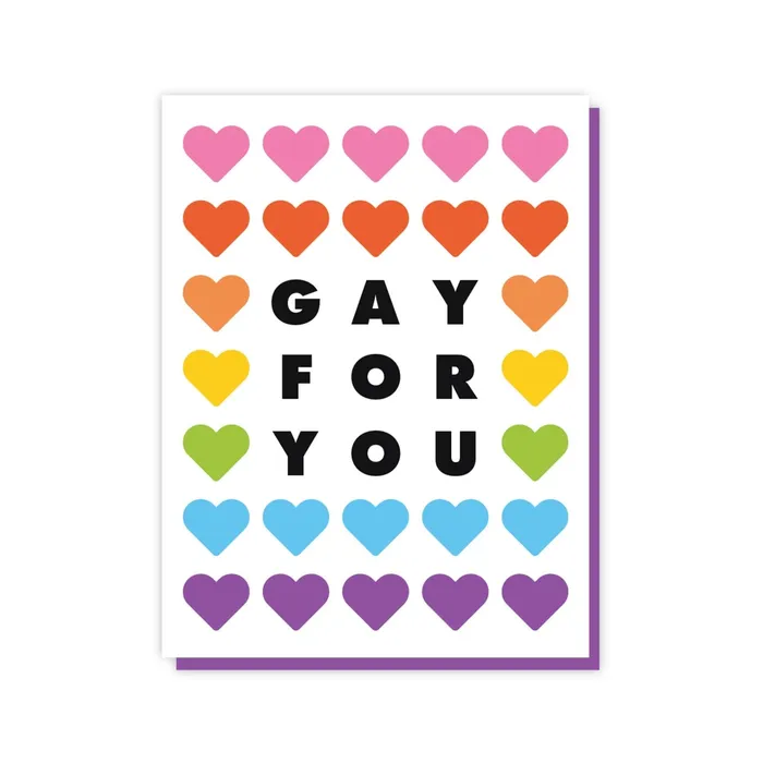 The Little Gay Shop Necklaces Gay For You A2 Card