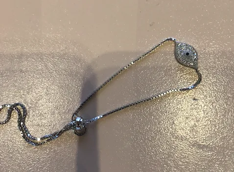 White Gold Large Evil Eye Pave Diamond Toggle Bracelet Borgioni Bracelets White Gold Large Evil Eye Pave Diamond Toggle Bracelet Borgioni Bracelets