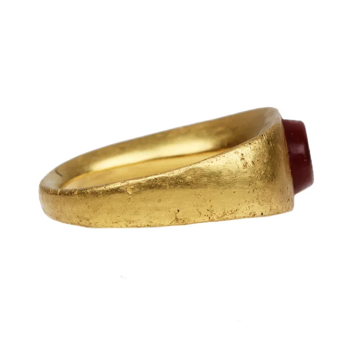 Ancient Roman Ant Intaglio Ring Bell Bird Antiques Rings