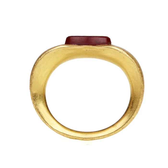 Ancient Roman Ant Intaglio Ring Bell Bird Antiques Rings