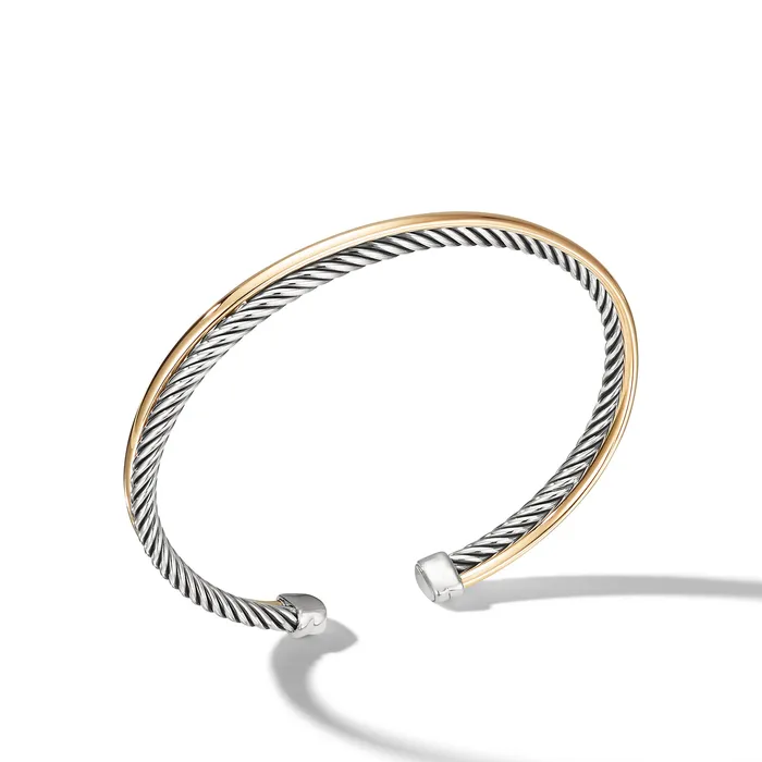 Bracelets David Yurman Crossover Bracelet in Sterling Silver with 18K Yellow Gold 3mm Bracelets David Yurman Crossover Bracelet in Sterling Silver with 18K Yellow Gold 3mm