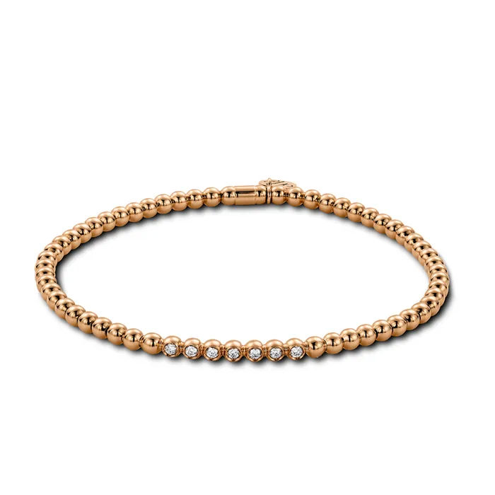 Bracelets HULCHI BELLUNI 7 Diamond Pave Bead Stretch Bracelet