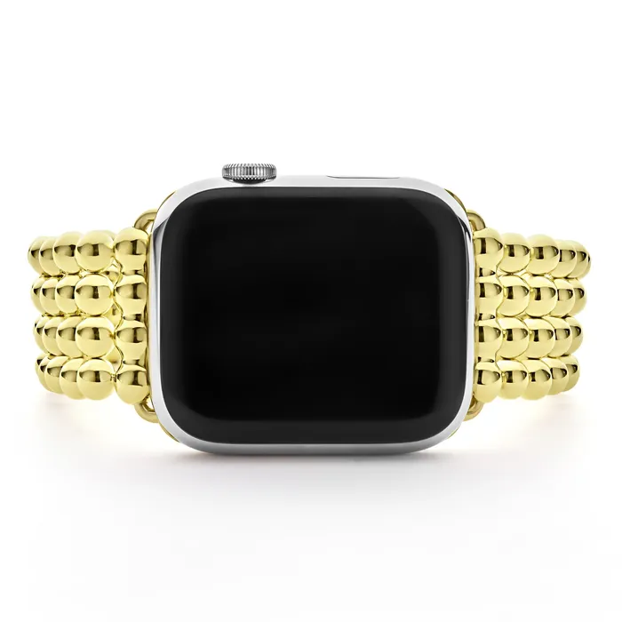 Bracelets LAGOS Smart Caviar 18K Gold Infinite Caviar Beaded Watch Bracelet 4249mm