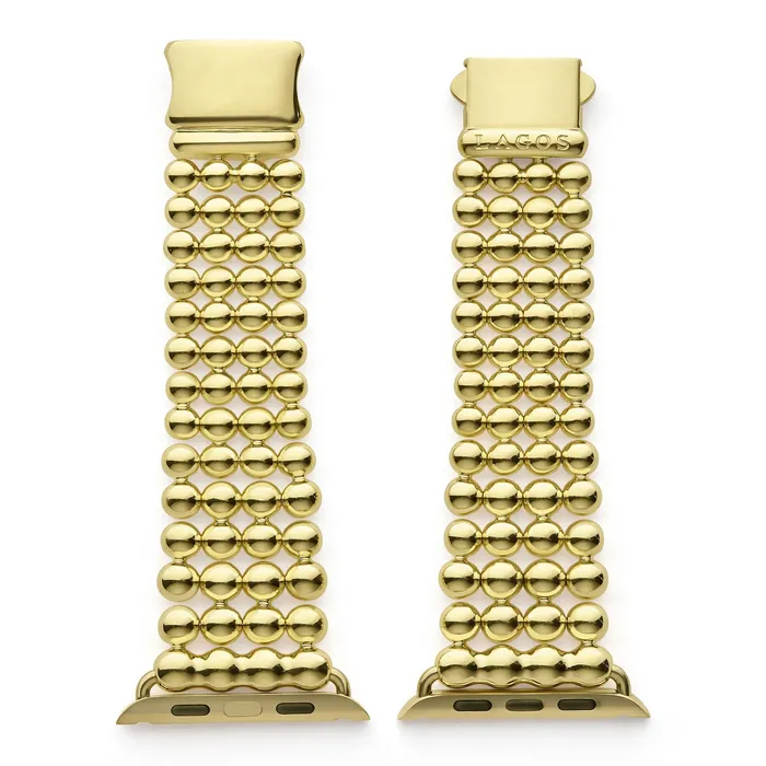 Bracelets LAGOS Smart Caviar 18K Gold Infinite Caviar Beaded Watch Bracelet 4249mm