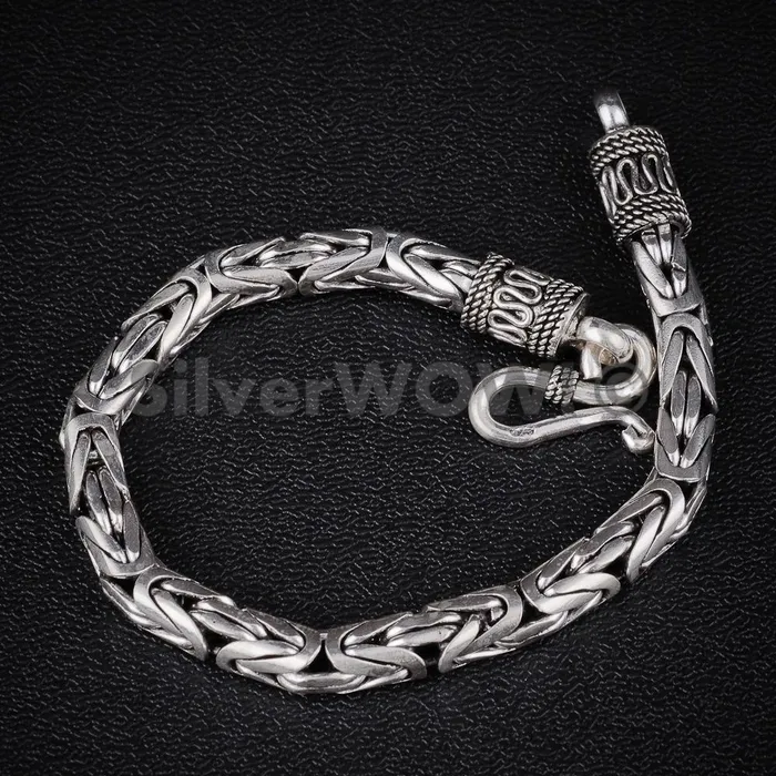 Bracelets silverwow Byzantine Bali Bracelet 6mm Wide
