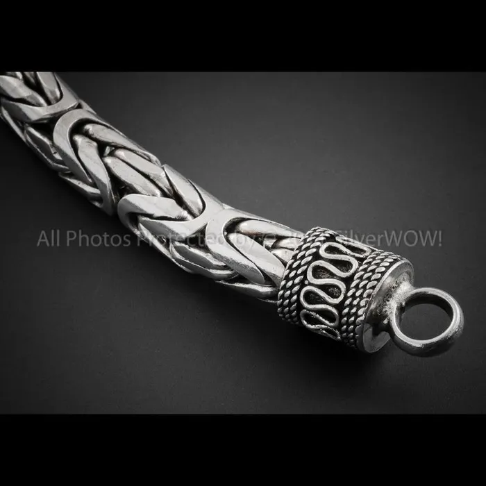 Bracelets silverwow Byzantine Bali Bracelet 6mm Wide