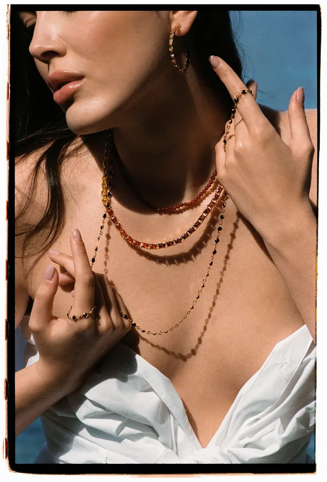 Crystal Haze Jewelry Garnet Necklace Necklaces