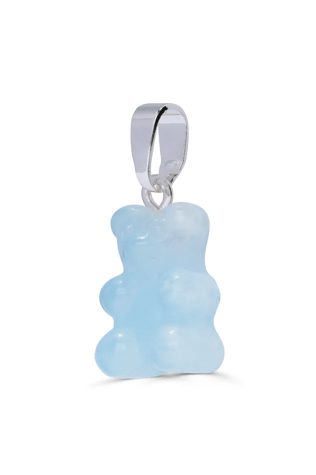 Crystal Nostalgia Bear Classic Connector Silver plated Aquamarine Crystal Haze Jewelry Rings
