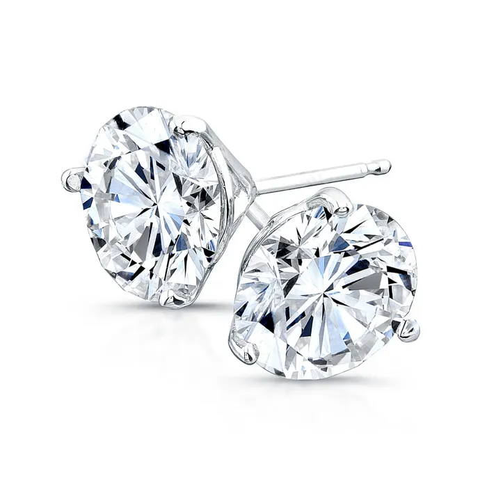 Earrings Rahaminov Diamonds Round Brilliant Diamond Stud Earrings 240TW