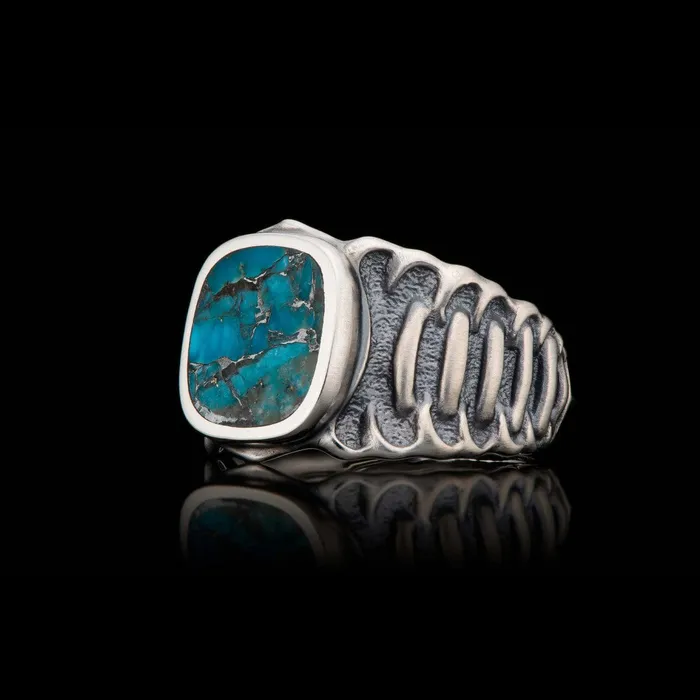 Earrings WILLIAM HENRY LLC Turquoise Echelon 11