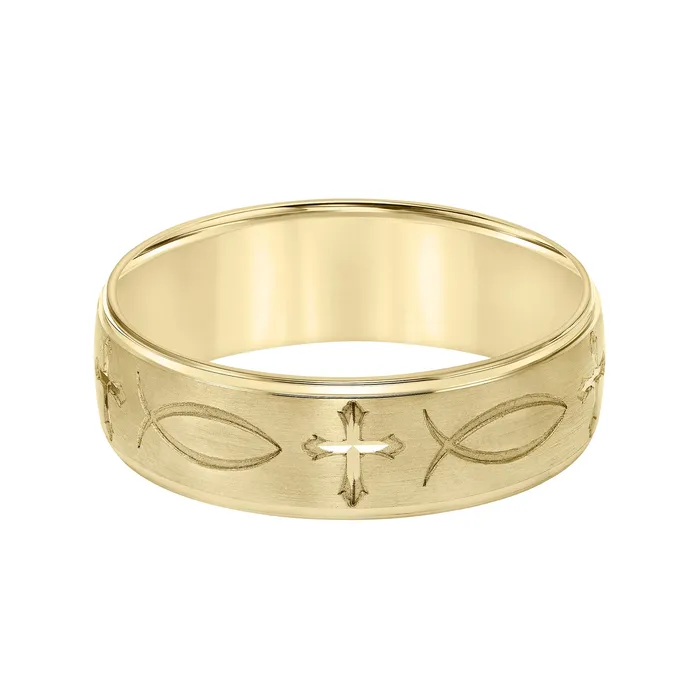 FREDERICK GOLDMAN Rings Precious Metal No Stones Wedding Bands Men