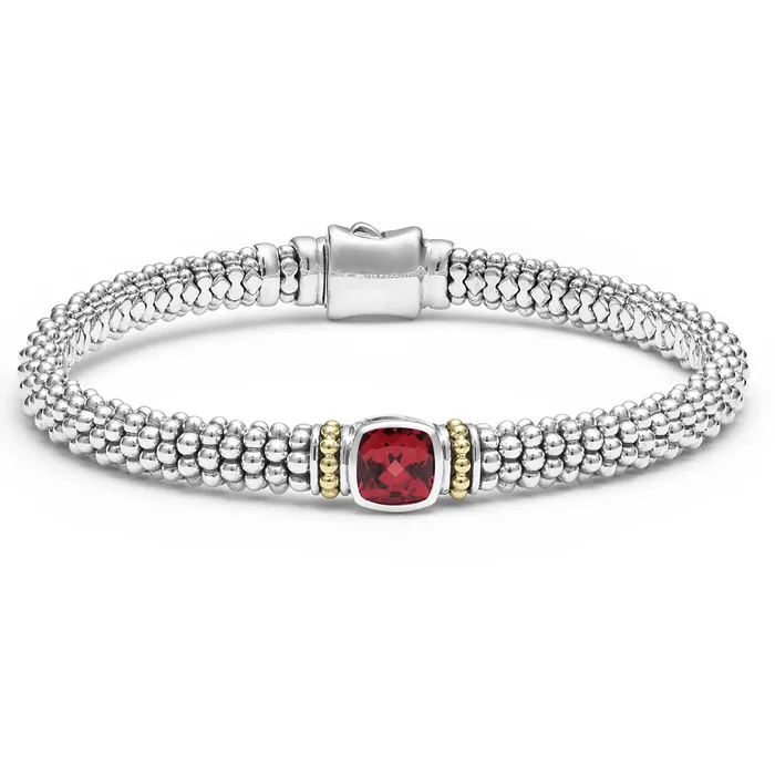 LAGOS Bracelets Rittenhouse Rhodolite Garnet Caviar Bracelet 6mm