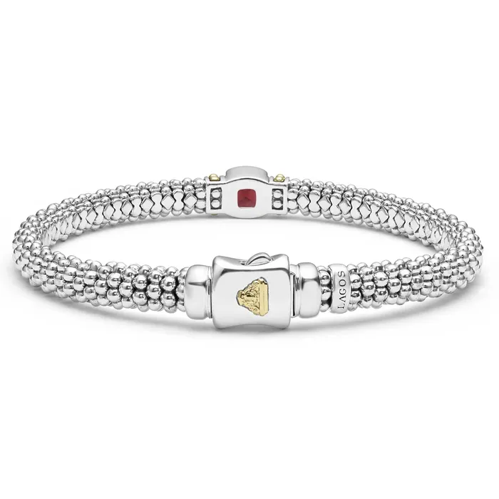LAGOS Bracelets Rittenhouse Rhodolite Garnet Caviar Bracelet 6mm