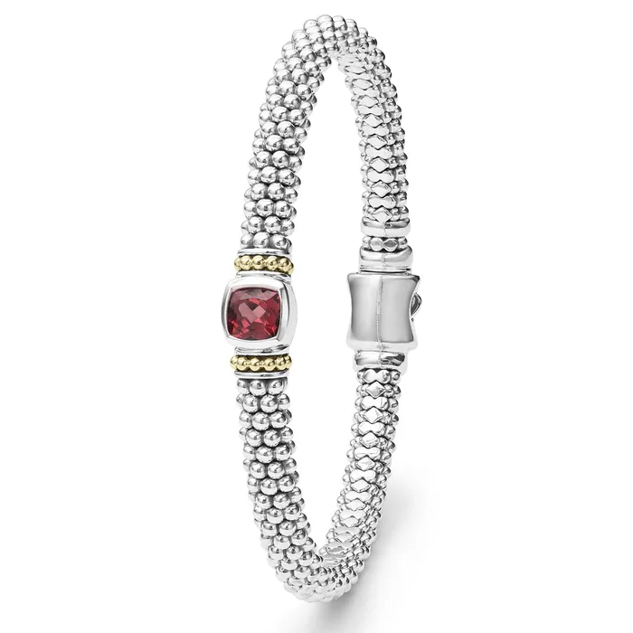 LAGOS Bracelets Rittenhouse Rhodolite Garnet Caviar Bracelet 6mm