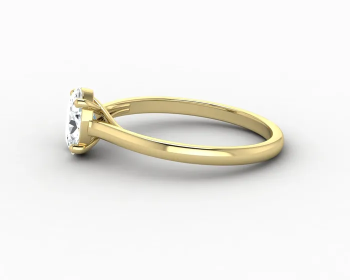 Nora 08 Ct Solitaire Oval Cut Engagement Ring Sapheena Jewelry Rings
