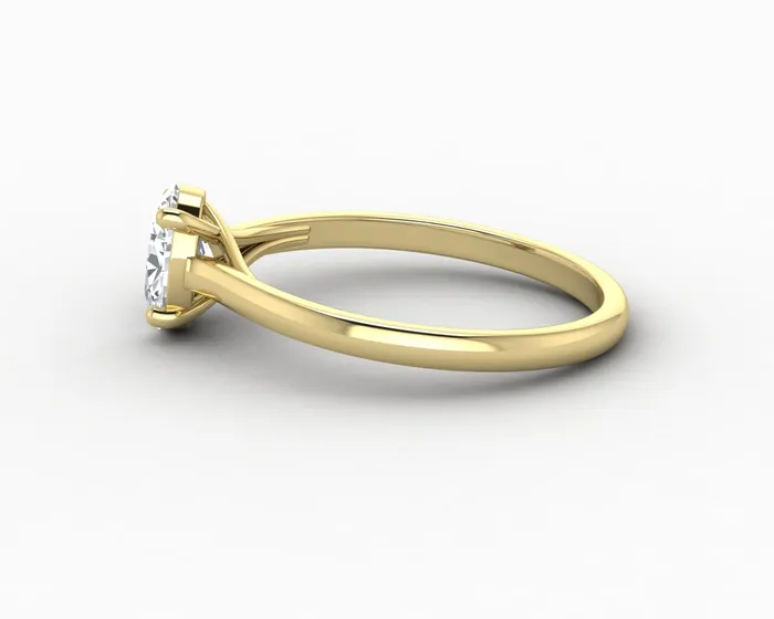 Nora 08 Ct Solitaire Oval Cut Engagement Ring Sapheena Jewelry Rings