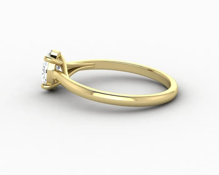 Nora 08 Ct Solitaire Oval Cut Engagement Ring Sapheena Jewelry Rings