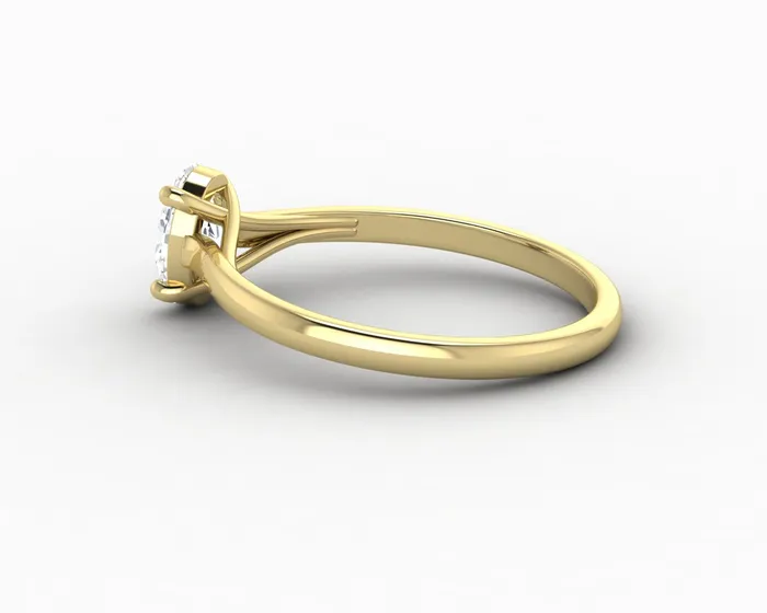 Nora 08 Ct Solitaire Oval Cut Engagement Ring Sapheena Jewelry Rings