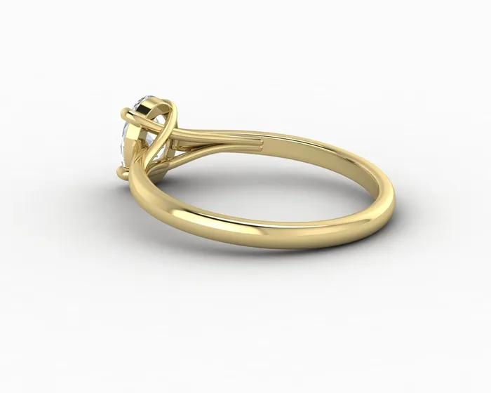 Nora 08 Ct Solitaire Oval Cut Engagement Ring Sapheena Jewelry Rings