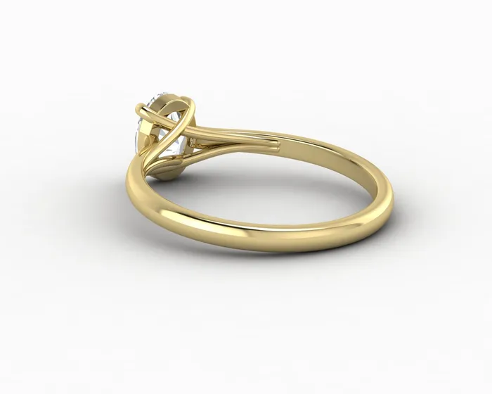 Nora 08 Ct Solitaire Oval Cut Engagement Ring Sapheena Jewelry Rings