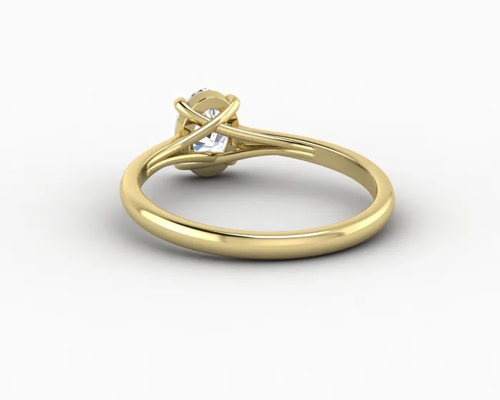 Nora 08 Ct Solitaire Oval Cut Engagement Ring Sapheena Jewelry Rings