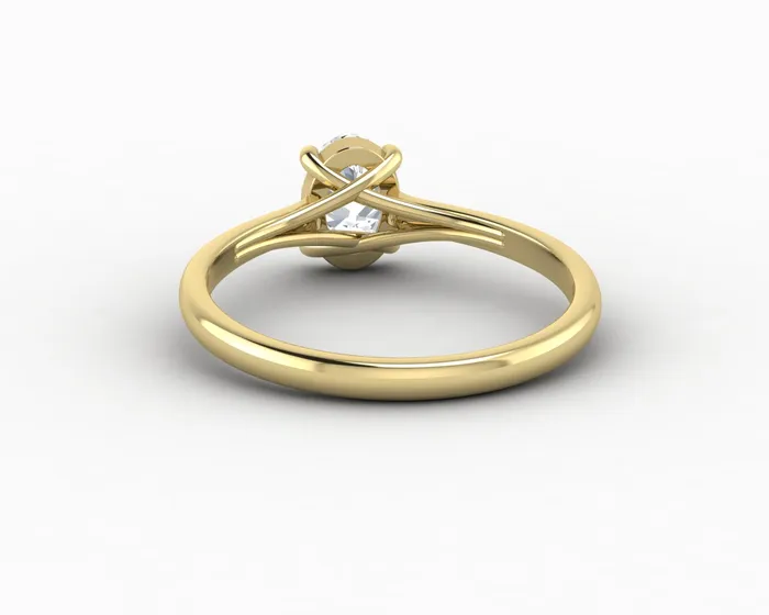 Nora 08 Ct Solitaire Oval Cut Engagement Ring Sapheena Jewelry Rings