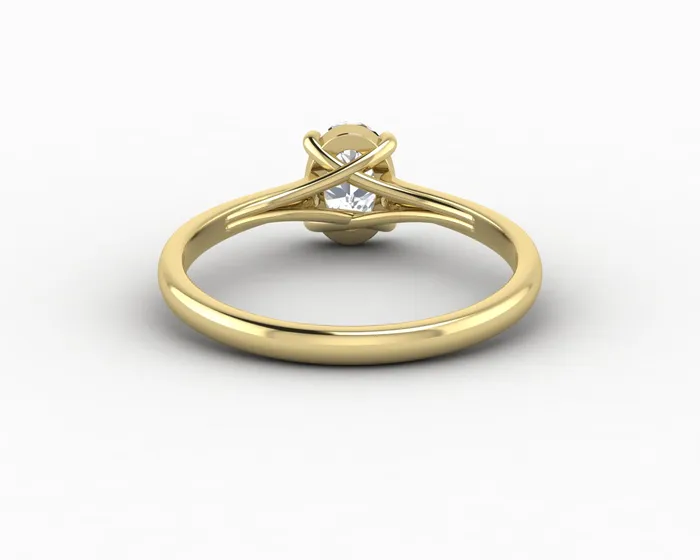 Nora 08 Ct Solitaire Oval Cut Engagement Ring Sapheena Jewelry Rings