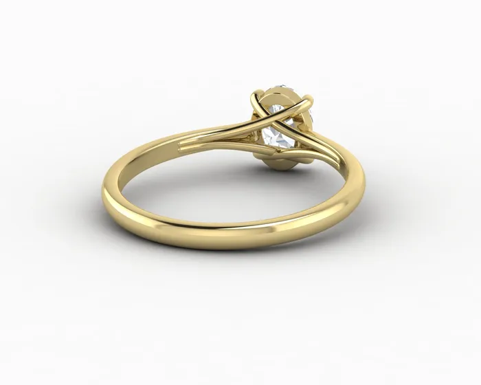 Nora 08 Ct Solitaire Oval Cut Engagement Ring Sapheena Jewelry Rings