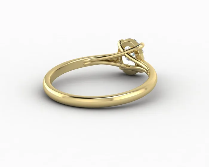 Nora 08 Ct Solitaire Oval Cut Engagement Ring Sapheena Jewelry Rings