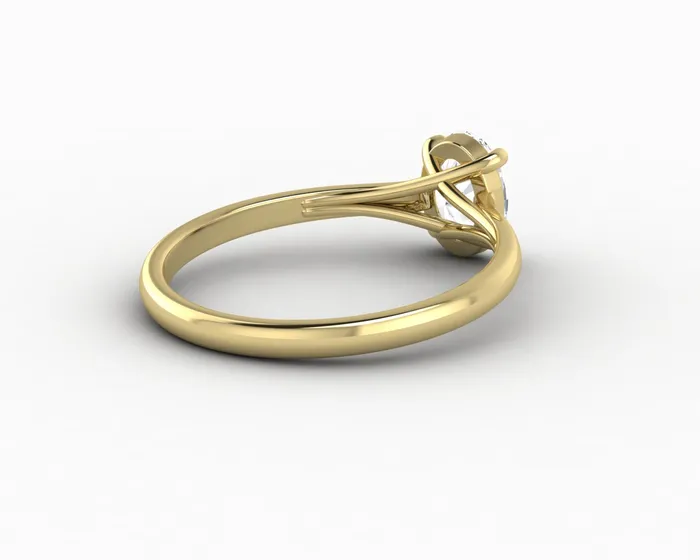 Nora 08 Ct Solitaire Oval Cut Engagement Ring Sapheena Jewelry Rings