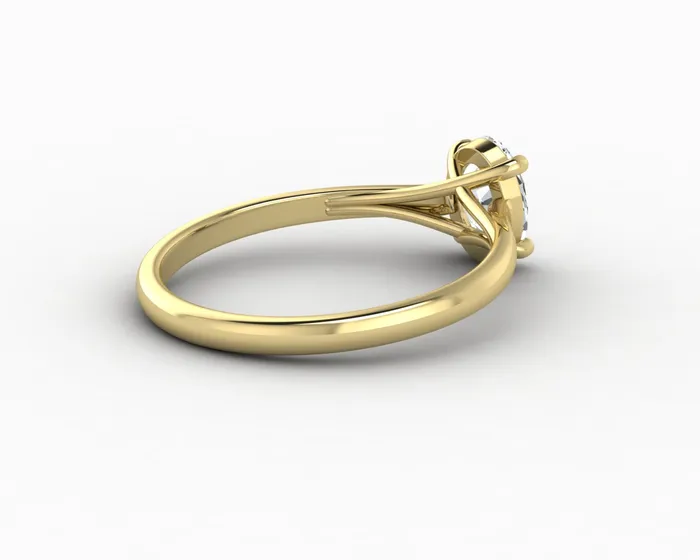 Nora 08 Ct Solitaire Oval Cut Engagement Ring Sapheena Jewelry Rings