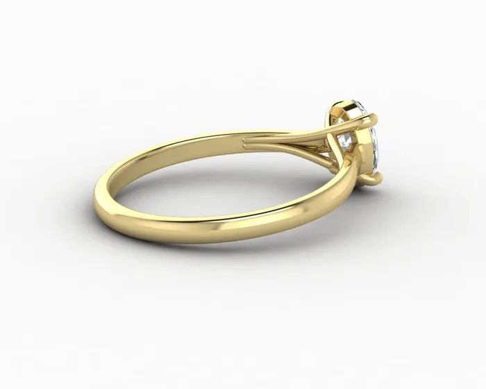 Nora 08 Ct Solitaire Oval Cut Engagement Ring Sapheena Jewelry Rings