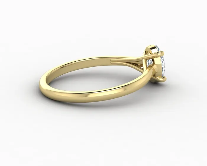 Nora 08 Ct Solitaire Oval Cut Engagement Ring Sapheena Jewelry Rings