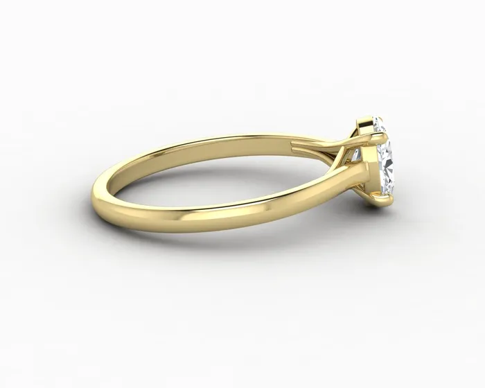 Nora 08 Ct Solitaire Oval Cut Engagement Ring Sapheena Jewelry Rings