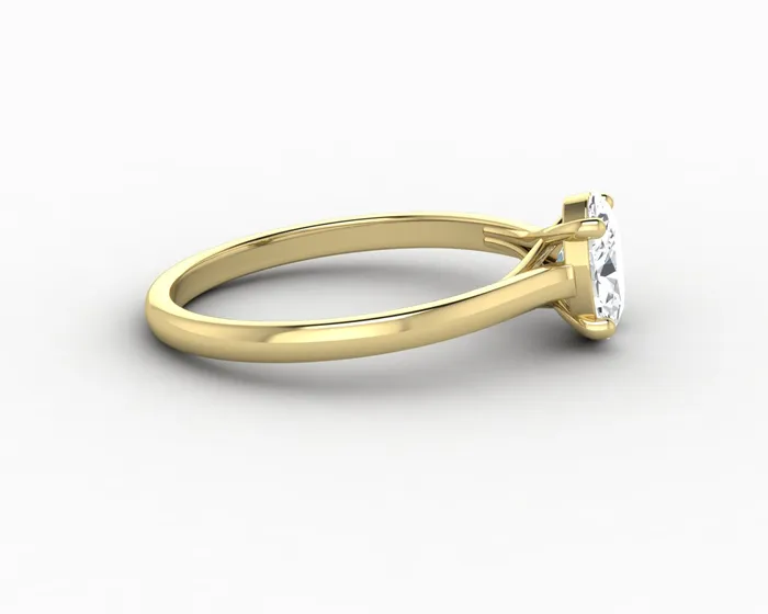 Nora 08 Ct Solitaire Oval Cut Engagement Ring Sapheena Jewelry Rings