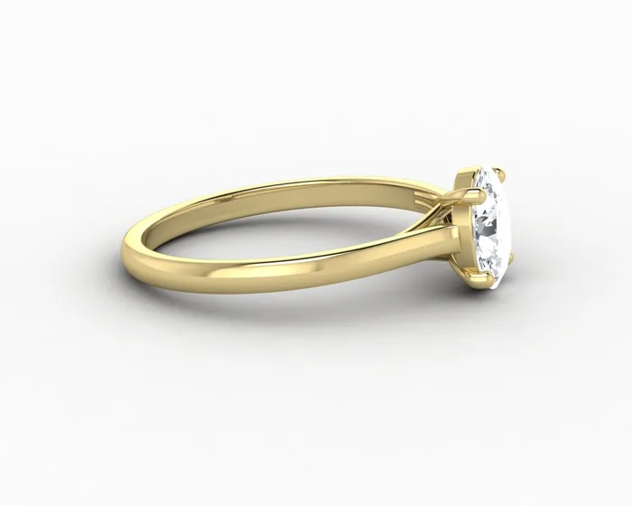 Nora 08 Ct Solitaire Oval Cut Engagement Ring Sapheena Jewelry Rings